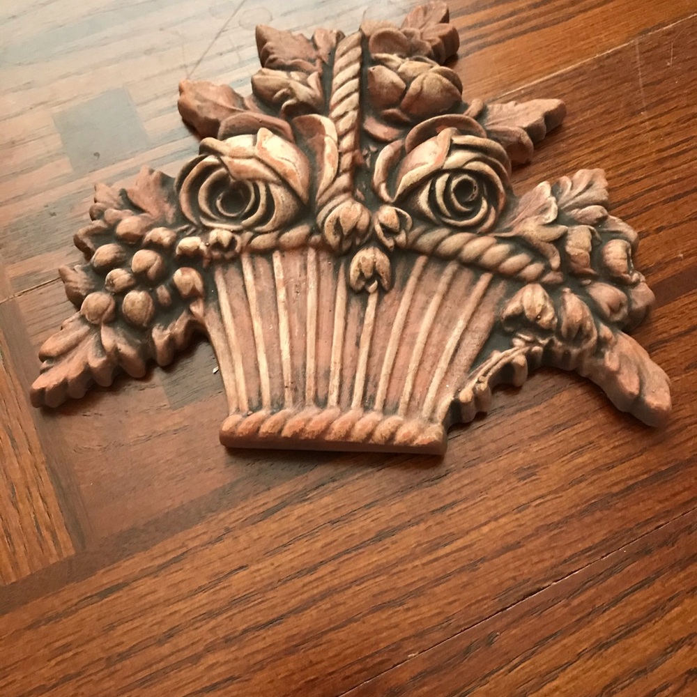 COPY - - Mackenzie childs floral flower tile terra cotta